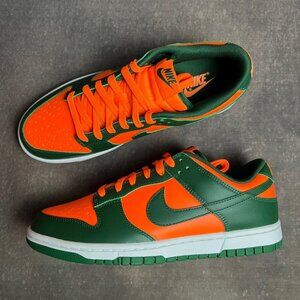 Nike Dunk Low Retro Miami Hurricanes Men's Size 9.5